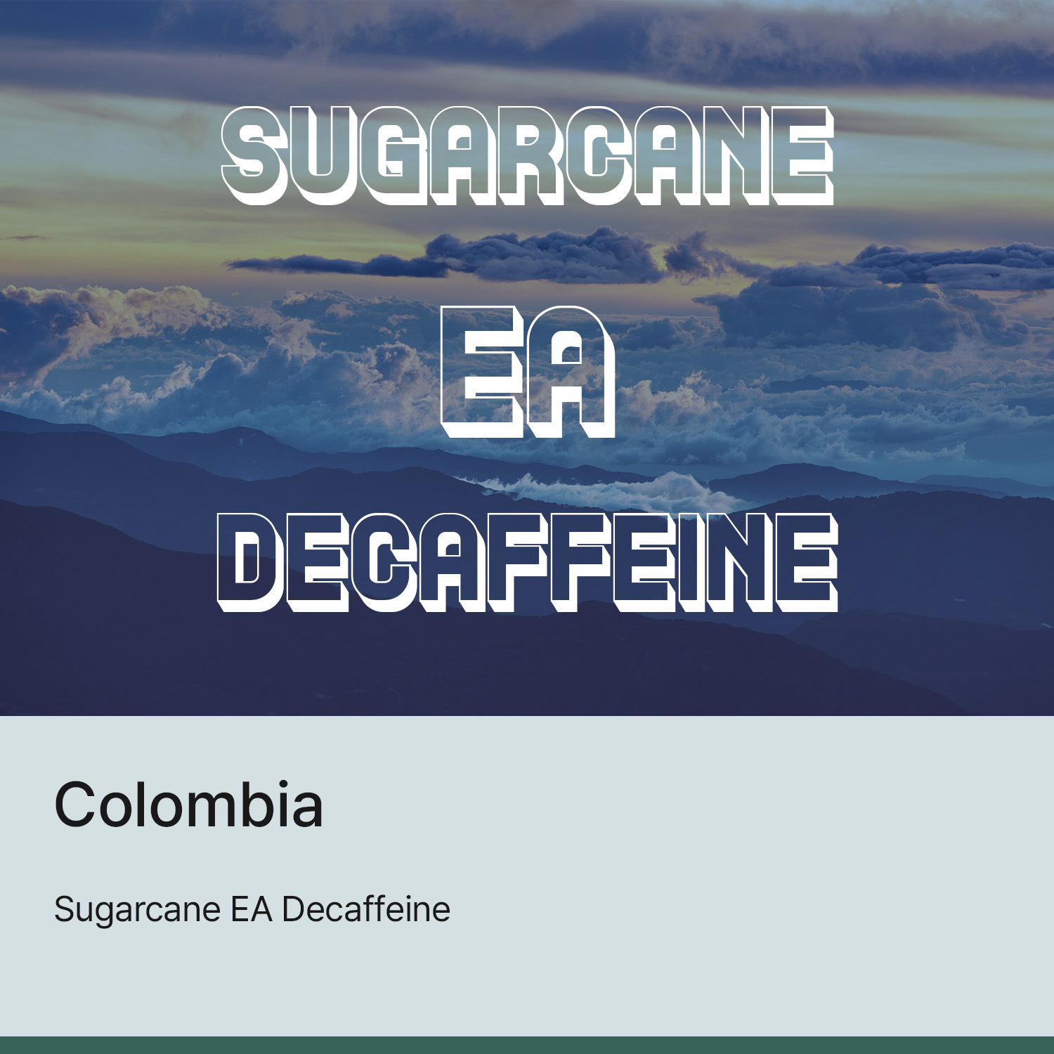 [디카페인] 콜롬비아 슈가케인 EA 디카페인